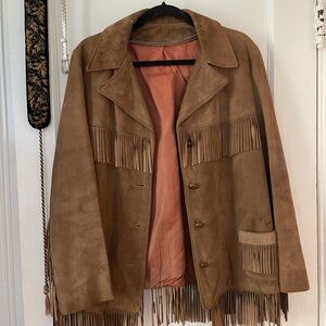 Brown Suede Fringe Jacket